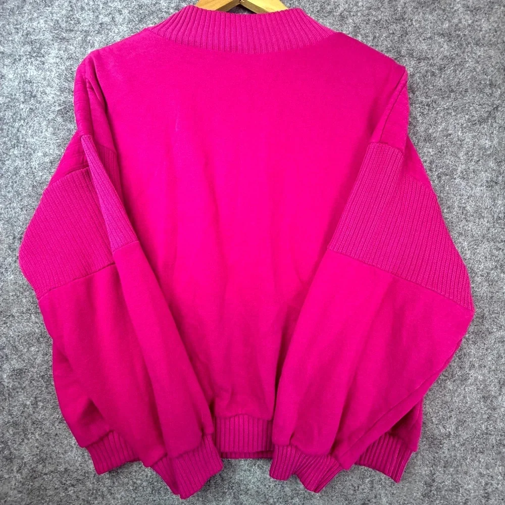 Vintage Cascade Classics Sweater Womens Large Pink 80s Athleisure Dopamine Sport